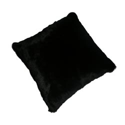 rucomfy panther patterned faux fur cushion