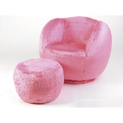 rucomfy Pink Bon Bon Comfy Chair & Stool