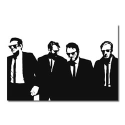 rucomfy Reservoir Dogs Four Canvas