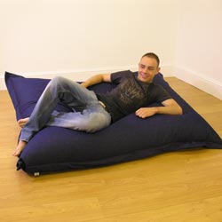 rucomfy Squashy Squarbie 4 in 1 Denim Bean Bag