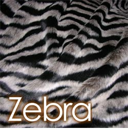 rucomfy Zebra Faux Fur Cushion