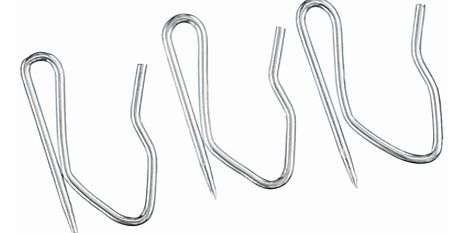 Rufflette Zinc Steel Pin Hooks, Pack of 25