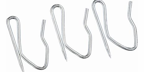 Rufflette Zinc Steel Pin Hooks, Pack of 25
