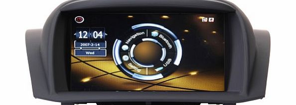 Rupse for 2008-2013 Ford Fiesta Original Radio Multimedia Navigation System with 7`` TFT LCD Touchscreen Monitor / Bluetooth handsfree / Windos CE6.0 system / Car Recorder / Auto rear viewing (8G SD Ca