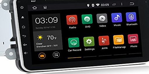 Rupse For For VW Volkswagen series Android 4.4 2DIN Universal Car DVD Radio GPS all-in-one multimedia entertainment system Wifi 3G DVR Bluetooth handsfree 1080P AUX video audio input