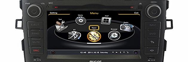 Rupse For Toyota Auris 2007-2011 Indash DVD GPS Navigation With dual-core/3Zone POP 3G/WIFI/20 Disc CDC/ DVD Recording/ Bluetooth handsfree / Steering wheel control / Phonebook / Game (8G sd card with