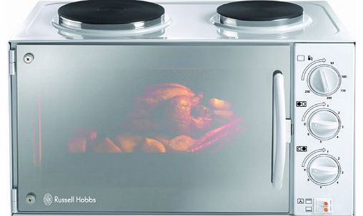 Russell Hobbs 13824-10 Mini Kitchen with Convection Oven and Two Hot Plates - 3000 W