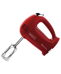 russell Hobbs MPW Flame Red Hand Mixer
