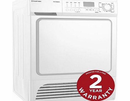 RHCTD200 8Kg White Condensor Sensor Tumble Dryer - Free 2 Year Warranty*