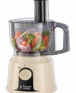 Russell-Hobbs 19002 Creations Food Processor - Cream with Microfibre HSB Cleaning Glove