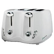 RUSSELL HOBBS Seattle White 4 Slice Toaster