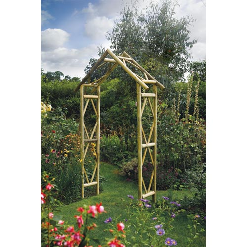 Rustic Arch with Seat