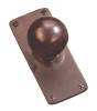 Bronze Ball Door Knob on Plate