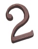 rustic Bronze Concealed Numeral 75mm
