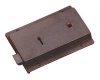 rustic Bronze Flanged Rim Lock 152x102mm