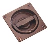 rustic Bronze Flush Ring Handle 65x65mm