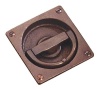 rustic Bronze Flush Ring Handle 90x90mm