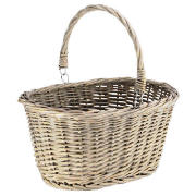 Rustic Chunky Willow Shopping Basket