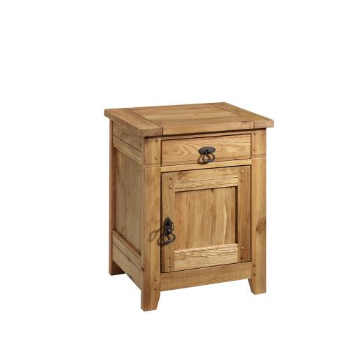 Rustic Oak Bedroom Furniture Rustic Oak Bedside Cabinet - Right Hinged 312.124