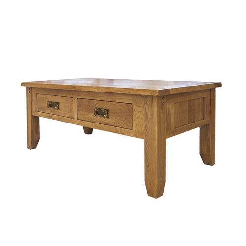 Rustic Oak Coffee Table with Drawers 1001.062