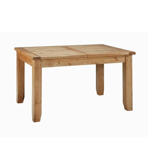 Rustic Oak Furniture Rustic Oak Grooveless Extending Table - Small