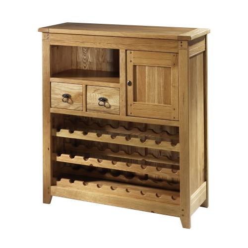 Rustic Oak Furniture Rustic Oak Wine Rack 312.115