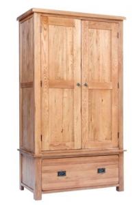 rustic Oak Gents Wardrobe