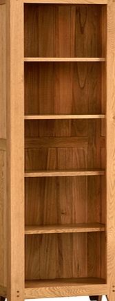 Rustic Oak Tall Slim Bookcase 608.042