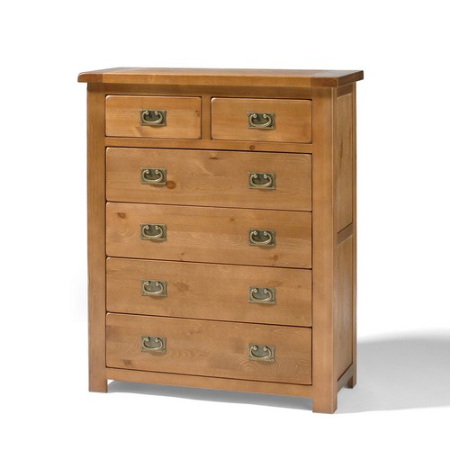 Rustic Pine 2 4 Chest of Drawers 808.204