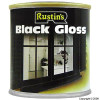 Rustins Gloss Finish Black Paint 125ml