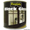 Rustins Gloss Finish Black Paint 1Ltr