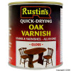 Rustins Gloss Finish Quick Drying Oak Varnish