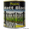 Rustins Matt Finish Black Paint 500ml