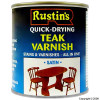 Rustins Satin Finish Quick Drying Teak Varnish