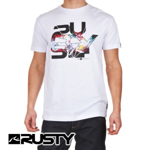 T-Shirts - Rusty Burst T-Shirt - White