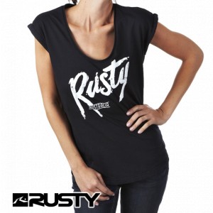 T-Shirts - Rusty Puffer T-Shirt - Black