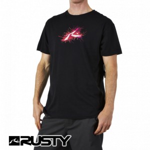 T-Shirts - Rusty Splatter T-Shirt - Black
