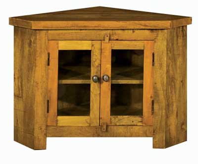 rutland Rough Sawn Corner TV Unit