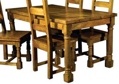 rutland Rough Sawn Oblong Dining Table
