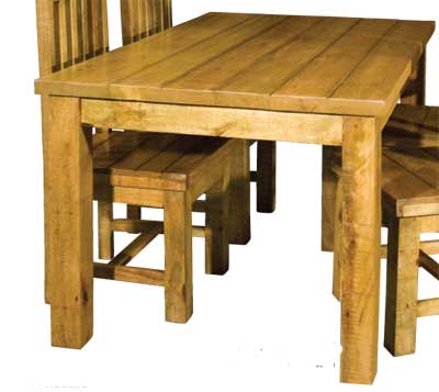 Small Dining Table on Rough Sawn Small Dining Table