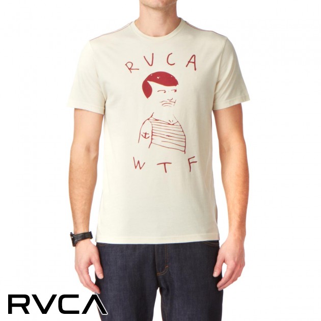 RVCA Mens RVCA Wtf T-Shirt - Almond Tea Heather