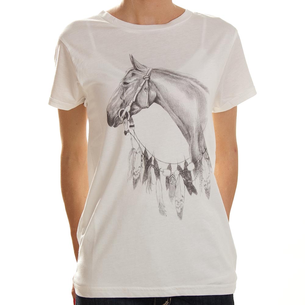 RVCA T-Shirt - Horse - Natural 41230002