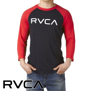 RVCA T-Shirts - RVCA Big Logo 3/4 Sleeve T-Shirt