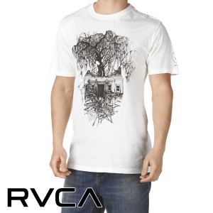 RVCA T-Shirts - RVCA Donor T-Shirt - Vintage White