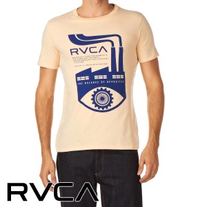 RVCA T-Shirts - RVCA Industrial Eye T-Shirt - Sand