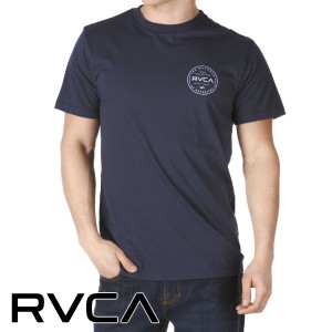 RVCA T-Shirts - RVCA RN CA T-Shirt - Navy
