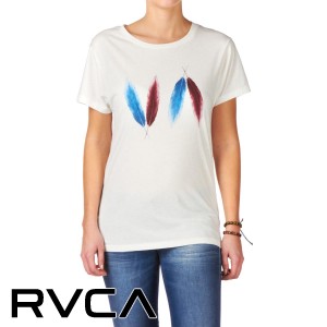 RVCA T-Shirts - RVCA Va Feathers Ez T-Shirt -