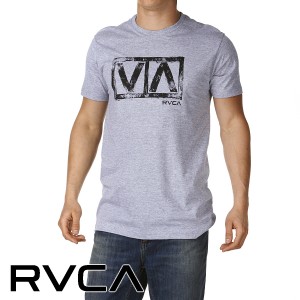RVCA T-Shirts - RVCA VA Stencil T-Shirt - Grey
