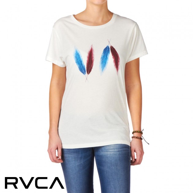RVCA Womens RVCA Va Feathers Ez T-Shirt - Vintage