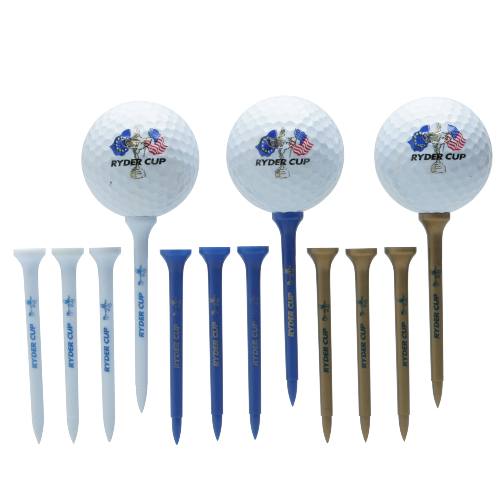 Ryder Cup Golf Balls And Tees Set